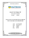 Luận văn Thạc sĩ Kỹ thuật điện: Áp dụng thuật toán Ipso để tính toán điều độ tối ưu cho NMĐ có chu trình hỗn hợp