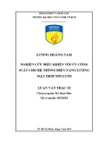 Luận văn Thạc sĩ Kỹ thuật: Nghiên cứu điều khiển tối ưu công suất cho hệ thống điện năng lượng mặt trời nối lưới