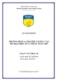 Luận văn Thạc sĩ Kỹ thuật điện: Phương pháp sa thải phụ tải dựa vào độ nhạy điện áp và thuật toán AHP