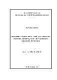 Luận văn Thạc sĩ Kinh tế: Hoàn thiện hệ tổ chức thông tin kế toán trong chu trình thu viện phí tại bệnh viện Tai Mũi Họng thành phố Hồ Chí Minh