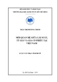 Luận văn Thạc sĩ Kinh tế: Mối quan hệ giữa lãi suất, tỷ giá và giá cổ phiếu tại Việt Nam