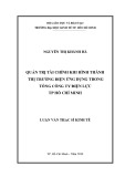 Luận văn Thạc sĩ Kinh tế: Quản trị tài chính khi hình thành thị trường điện - Ứng dụng trong Tổng Công ty Điện lực TP Hồ Chí Minh