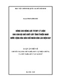 Luận án Tiến sĩ Triết học: Nâng cao năng lực tư duy lý luận cho cán bộ chủ chốt cấp tỉnh ở miền Nam nước Cộng hòa Dân chủ Nhân dân Lào hiện nay