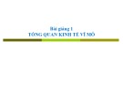 Bài giảng Tổng quan kinh tế vĩ mô