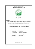 Khoá luận tốt nghiệp Đại học: Đánh giá hiện trạng nước thải y tế bệnh viện Đa khoa Lào Cai tỉnh Lào Cai