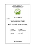 Khoá luận tốt nghiệp Đại học: Thiết kế mô hình thu sương (hơi) làm nước sạch của một số sợi tự nhiên