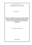 Luận văn Thạc sĩ Khoa học: Bước đầu nghiên cứu đánh giá mức độ đạt chuẩn về bảo vệ môi trường đối với các cơ sở ăn uống tại khu du lịch Sầm Sơn, Thanh Hóa