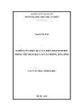 Luận văn Thạc sĩ Khoa học: Nghiên cứu hiệu quả của biện pháp sinh học phòng trừ dịch hại cam Cao Phong, Hòa Bình