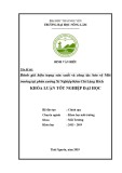 Khoá luận tốt nghiệp Đại học: Đánh giá hiện trạng sản xuất và công tác bảo vệ Môi trường tại phân xưởng Xí Nghiệp Kẽm Chì Làng Hích