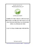 Luận văn Thạc sĩ Khoa học Môi trường: Nghiên cứu thực trạng và đề xuất giải pháp nâng cao hiệu quả thu gom và xử lý chất thải rắn sinh hoạt tại thành phố Móng Cái, tỉnh Quảng Ninh