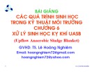 Bài giảng Các quá trình sinh học trong kỹ thuật môi trường - Chương 6: Xử lý sinh học kỵ khí UASB