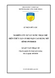 Luận văn Thạc sĩ Kĩ thuật môi trường: Nghiên cứu xử lý nước thải chế biến thủy sản có độ mặn cao bằng mô hình swimbed