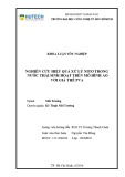 Luận văn Thạc sĩ Kĩ thuật môi trường: Nghiên cứu hiệu quả xử lý nitơ trong nước thải sinh hoạt trên mô hình ao với giá thể PVA