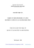 Luận văn Thạc sĩ Quản lý Tài nguyên và Môi trường: Nghiên cứu biến đổi bờ biển, cửa sông Hải Phòng và đề xuất các giải pháp khắc phục