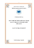 Luận văn Thạc sĩ Kinh tế: Hoàn thiện hệ thống kiểm soát nội bộ tại CTY TNHH MTV Xổ số kiến thiết Tiền Giang