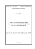 Luận văn Thạc sĩ Khoa học Lâm nghiệp: Nghiên cứu bảo tồn loài Tắc kè đá (Drynaria bonii H. Christ) tại Vườn Quốc gia Cát Bà, Thành phố Hải Phòng