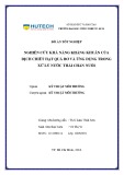 Luận văn Thạc sĩ Kỹ thuật môi trường: Nghiên cứu khả năng kháng khuẩn của dịch chiết hạt quả bơ và ứng dụng trong xử lý nước thải chăn nuôi