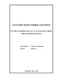 Sáng kiến kinh nghiệm Mầm non: Kỹ thuật chế biến món ăn và vệ sinh an toàn thực phẩm trong trường mầm non