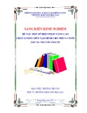 Sáng kiến kinh nghiệm Mầm non: Một số biện pháp nâng cao chất lượng môn tạo hình cho trẻ 3-4 tuổi, Trường mầm non Hoa Lan