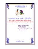 Sáng kiến kinh nghiệm Mầm non: Một số biện pháp ứng dụng phương pháp Motessori vào hoạt động góc cho trẻ 4-5 tuổi