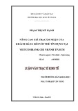 Luận văn Thạc sĩ Kinh tế: Nâng cao giá trị cảm nhận của khách hàng đối với thẻ tín dụng tại Vietcombank chi nhánh TP.HCM