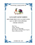 Sáng kiến kinh nghiệm Tiểu học: Một số biện pháp nâng cao chất lượng dạy các biểu tượng hình học cho học sinh lớp 1