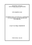 Luận văn Thạc sĩ Kinh tế: Giải pháp nâng cao năng lực cạnh tranh của Ngân Hàng Sài Gòn Thương Tín