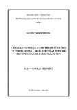 Luận văn Thạc sĩ Kinh tế: Nâng cao năng lực cạnh tranh của Công ty TNHH Connell Bros Việt Nam trên thị trường hóa chất cho ngành sơn