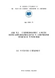 Luận văn Thạc sĩ Kinh tế: Chiến lược kinh doanh của N gân hàng Liên doanh Lào Việt – chi nhánh TP.HCM đến năm 2020