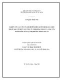 Luận văn Thạc sĩ Kinh tế: Nghiên cứu các yếu tố ảnh hưởng đến quyết định lựa chọn thuốc bảo vệ thực vật Công ty TNHH Hóa Nông Lúa Vàng của người nông dân tại thị trường tỉnh Long An