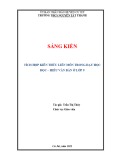 Sáng kiến kinh nghiệm THCS: Tích hợp kiến thức liên môn trong dạy học Đọc – hiểu văn bản ở lớp 9