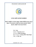 Sáng kiến kinh nghiệm THCS: Phát triển tư duy học sinh thông qua dạy học ứng dụng những Hằng đẳng thức đáng nhớ vào giải toán