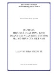 Luận văn Thạc sĩ Kinh tế: Đánh giá hiệu quả hoạt động kinh doanh các ngân hàng thương mại cổ phần của Việt Nam