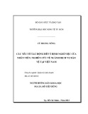 Luận văn Thạc sĩ Kinh tế: Các yếu tố tác động đến ý định nghỉ việc của nhân viên - Nghiên cứu về ngành dịch vụ bảo vệ tại Việt Nam