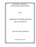 Luận văn Thạc sĩ Kinh tế: Ảnh hưởng của hành vi bầy đàn giữa các quốc gia