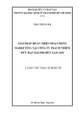 Luận văn Thạc sĩ Kinh tế: Giải pháp hoàn thiện hoạt động marketing tại Công ty TNHH Hải Phi đến năm 2020