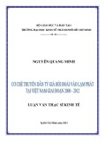 Luận văn Thạc sĩ Kinh tế: Cơ chế truyền dẫn tỷ giá hối đoái vào lạm phát tại Việt Nam giai đoạn 2000-2012
