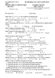 Đề thi khảo sát chất lượng đầu năm môn Toán lớp 11 năm học 2020-2021 – Trường THPT Lý Thường Kiệt