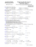 Đề thi khảo sát chất lượng đầu năm môn Toán lớp 12 năm học 2019-2020 – Trường THPT Liễn Sơn