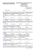 Đề thi khảo sát chất lượng đầu năm môn Vật lí lớp 12 năm học 2020-2021 – Trường THPT Lý Thường Kiệt