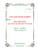 Sáng kiến kinh nghiệm THCS: Một số biện pháp xây dựng tập thể lớp vững mạnh tại trường trung học cơ sở