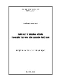 Luận văn Thạc sĩ Luật học: Pháp luật về bảo lãnh dự thầu trong đấu thầu mua sắm hàng hóa ở Việt Nam