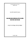 Luận văn Thạc sĩ Luật học: Mua ngân hàng thương mại với giá 0 đồng theo pháp luật Việt Nam