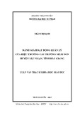 Luận văn Thạc sĩ Khoa học giáo dục: Đánh giá hoạt động quản lý của Hiệu trưởng các trường Mầm non huyện Lục Ngạn, tỉnh Bắc Giang