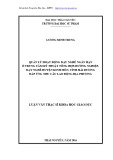 Luận văn Thạc sĩ Khoa học giáo dục: Quản lý hoạt động dạy nghề ngắn hạn ở Trung tâm Kỹ thuật tổng hợp- Hướng nghiệp - Dạy nghề huyện Kinh Môn, tỉnh Hải Dương đáp ứng nhu cầu lao động địa phương