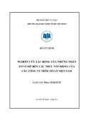 Luận văn Thạc sĩ Kinh tế: Nghiên cứu tác động của những nhân tố vĩ mô đến cấu trúc vốn động của các công ty niêm yết ở Việt Nam