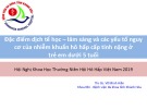 Bài giảng Đặc điểm dịch tể học – lâm sàng và các yếu tố nguy cơ của nhiễm khuẩn hô hấp cấp tính nặng ở trẻ em dưới 5 tuổi