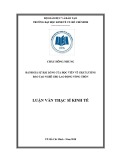 Luận văn Thạc sĩ Kinh tế: Đánh giá sự hài lòng của học viên về chất lượng đào tạo nghề cho lao động nông thôn