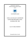 Luận văn Thạc sĩ Kinh tế: Nâng cao năng lực cạnh tranh cụm ngành tôm tỉnh Cà Mau, giai đoạn 2019 - 2025