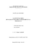 Luận văn Thạc sĩ Kinh tế: Các yếu tố tác động đến giá đất ở nông thôn tại thành phố Tân An, tỉnh Long An